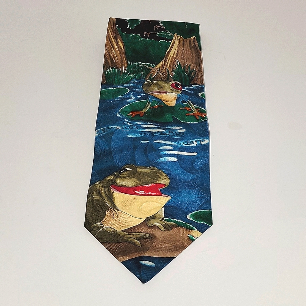 BUDWEISER FROGS MEN'S VINTAGE SILK NECKTIE